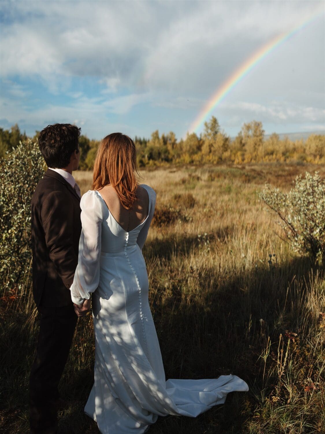 bride and groom portraits