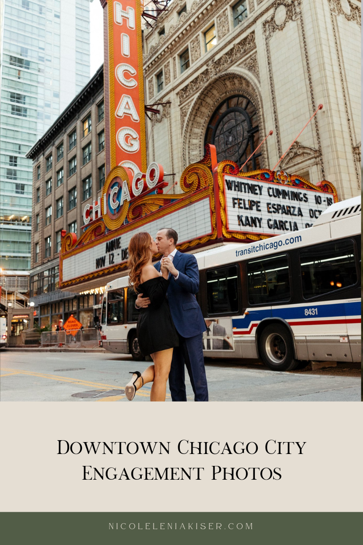Downtown Chicago City Engagement Photos