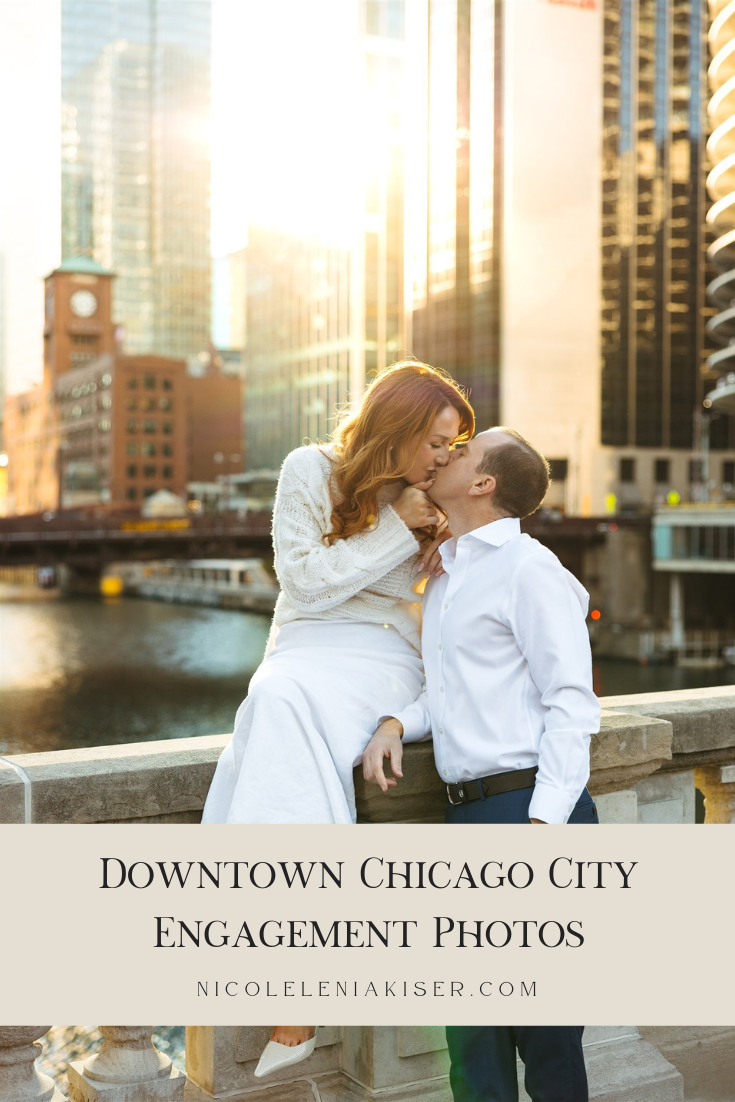 Downtown Chicago City Engagement Photos