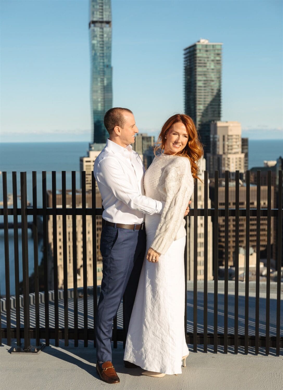 Downtown Chicago City Engagement Photos