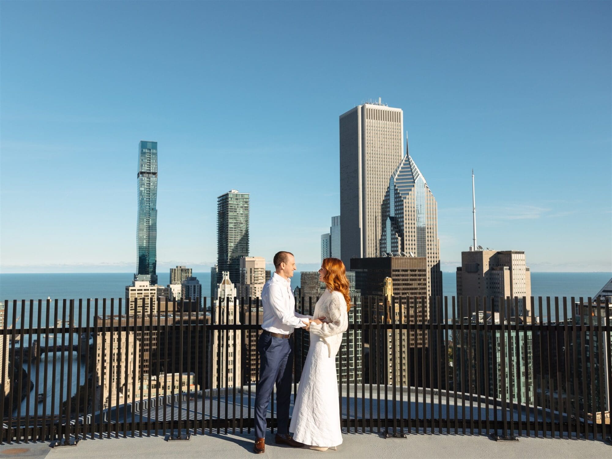 Downtown Chicago City Engagement Photos