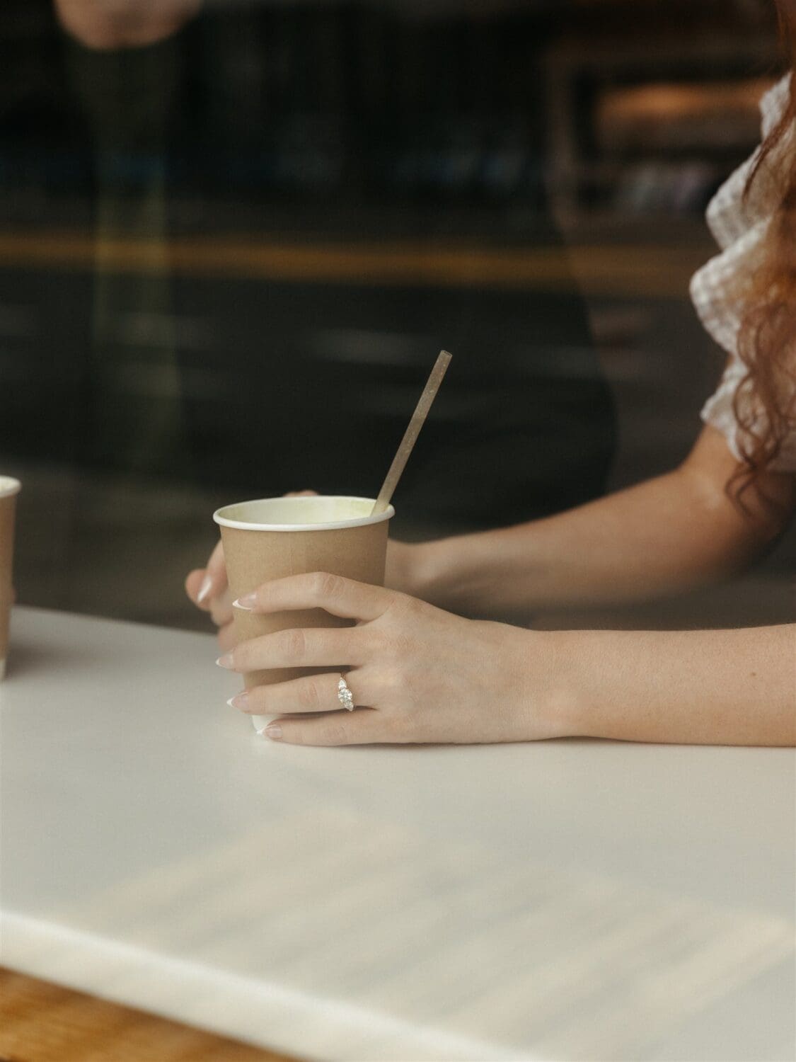 coffee shop NYC engagement session