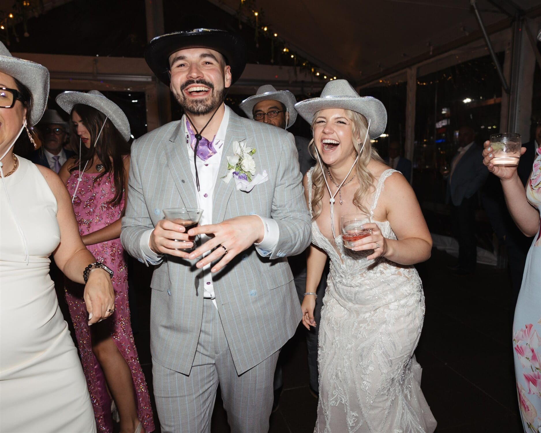 Downtown Nashville Bridge Building Wedding by Nicole Kiser