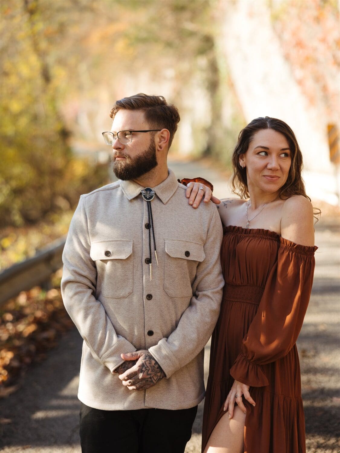Boho Sunrise Tennessee Engagement Photos