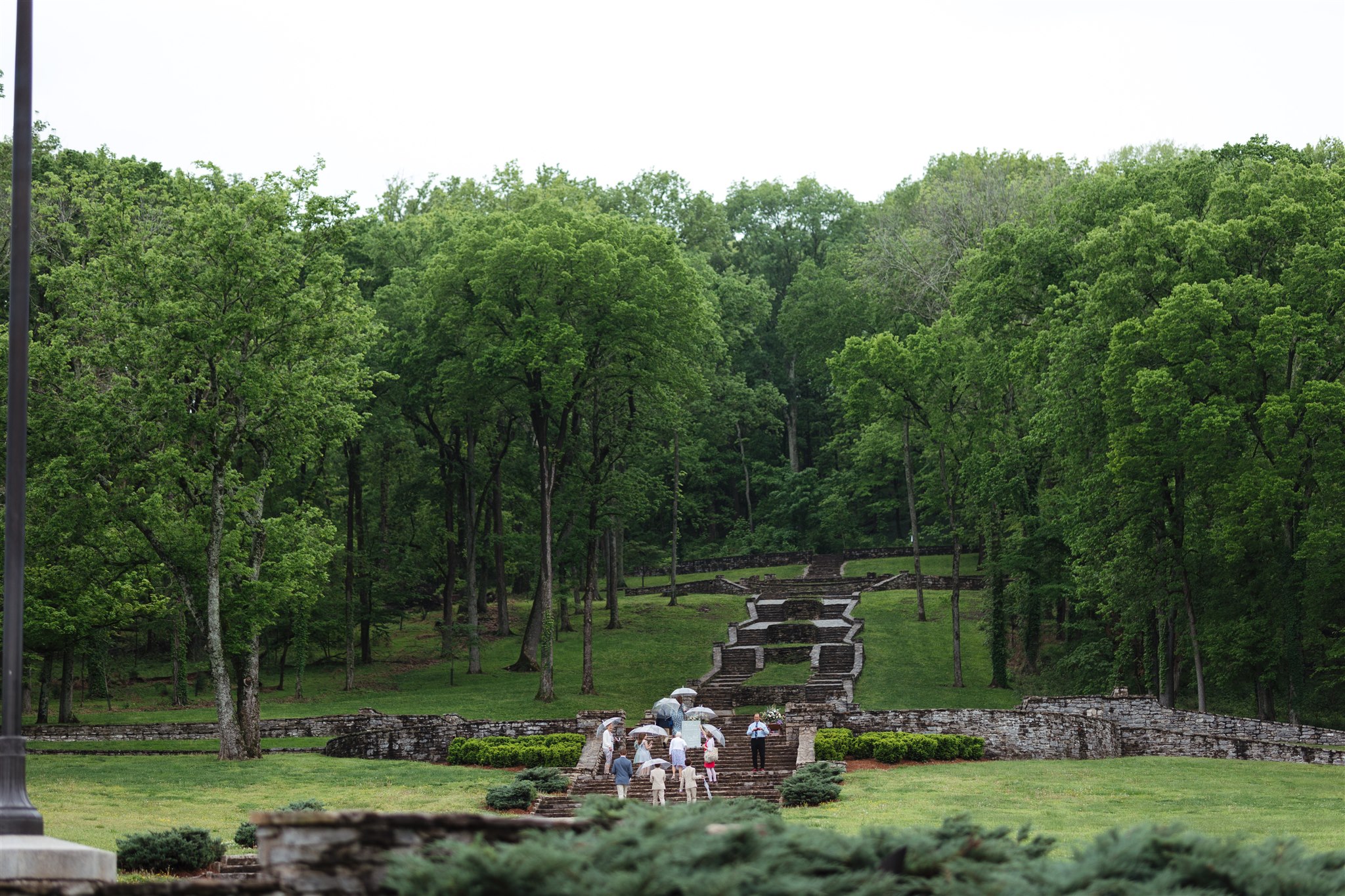 Percy Warner Allee Stairs wedding ceremony