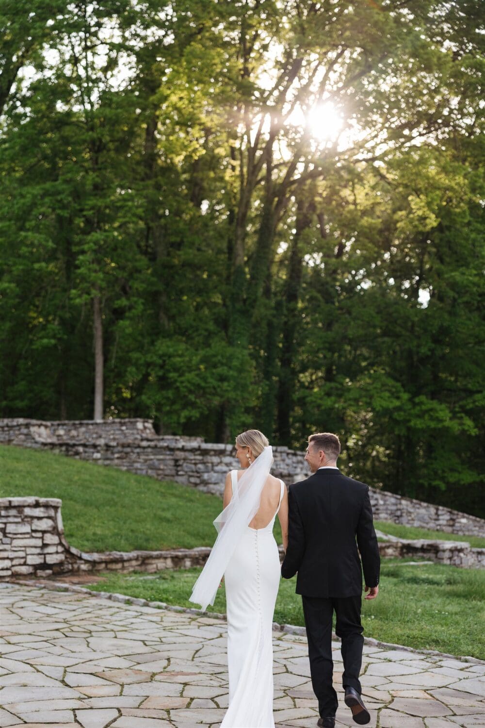 Percy Warner Allee Stairs wedding ceremony