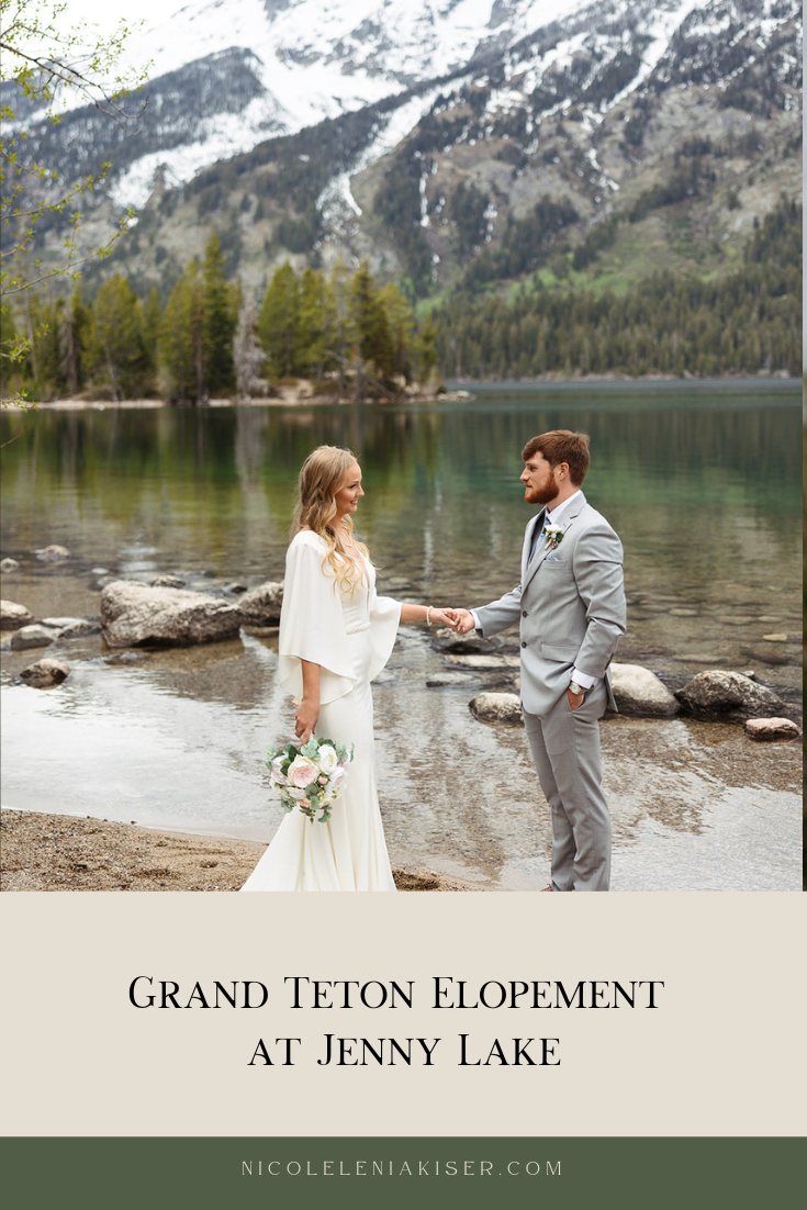 Grand Teton Elopement at Jenny Lake by Nicole Kiser, Nashville Photographer