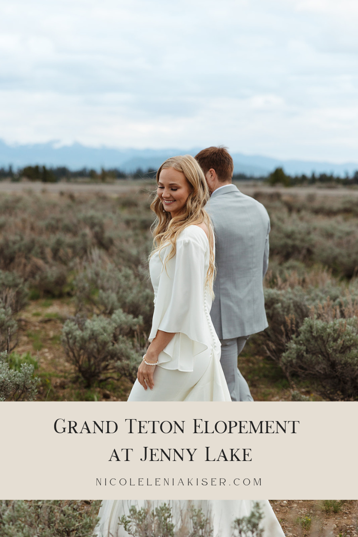 Grand Teton Elopement at Jenny Lake by Nicole Kiser, Nashville Photographer