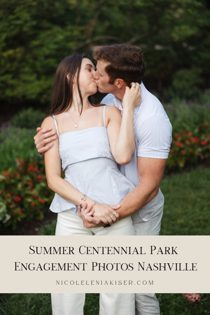 Summer Centennial Park Engagement Photos Nashvile by Nicole Kiser