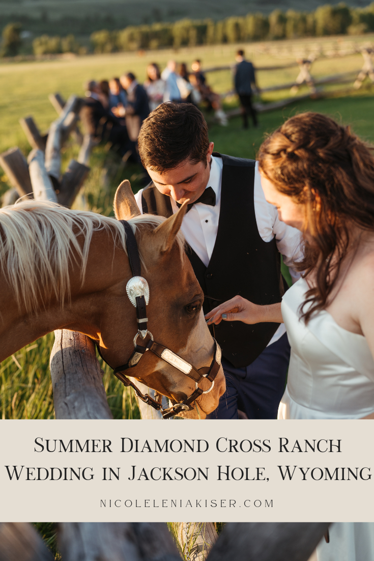 Summer Diamond Cross Ranch Wedding in Jackson Hole, Wyoming by Nicole Kiser