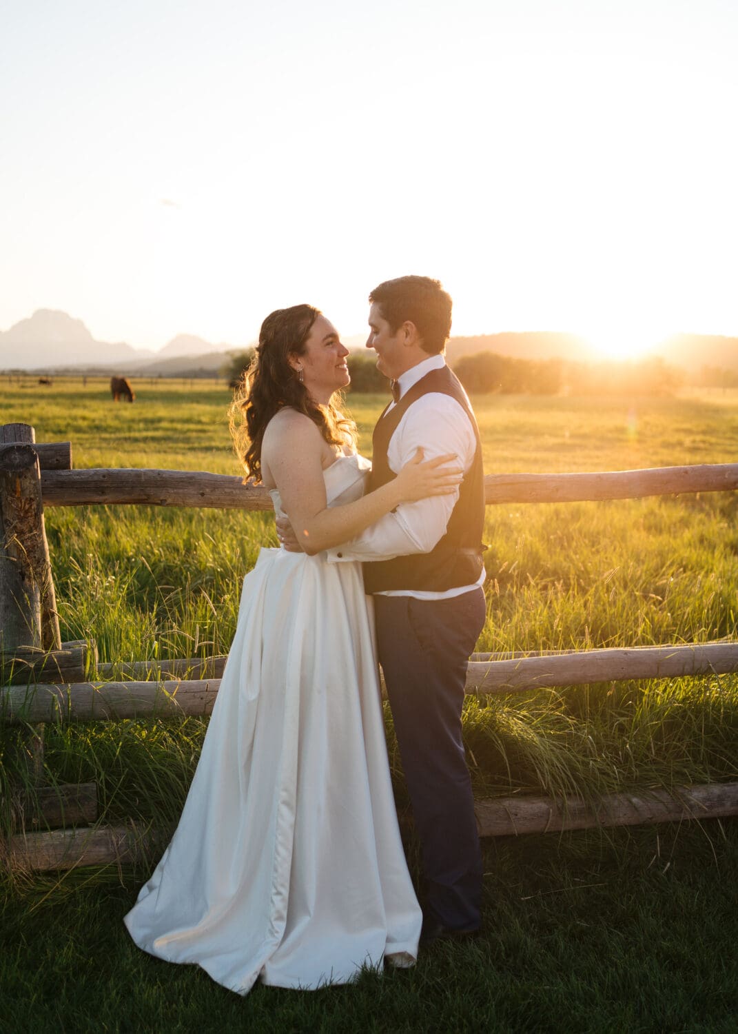 Summer Diamond Cross Ranch Wedding in Jackson Hole, Wyoming