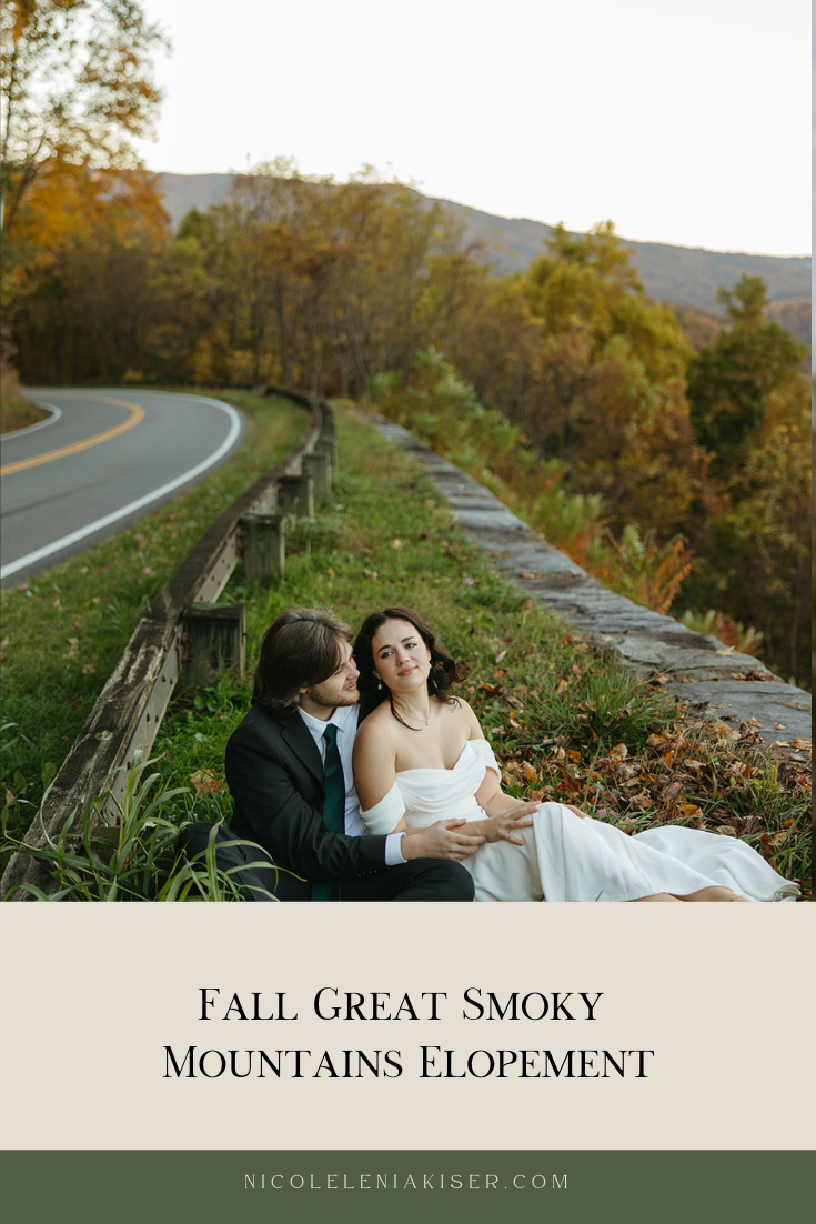 Fall Great Smoky Mountains Elopement by Nicole Kiser photography