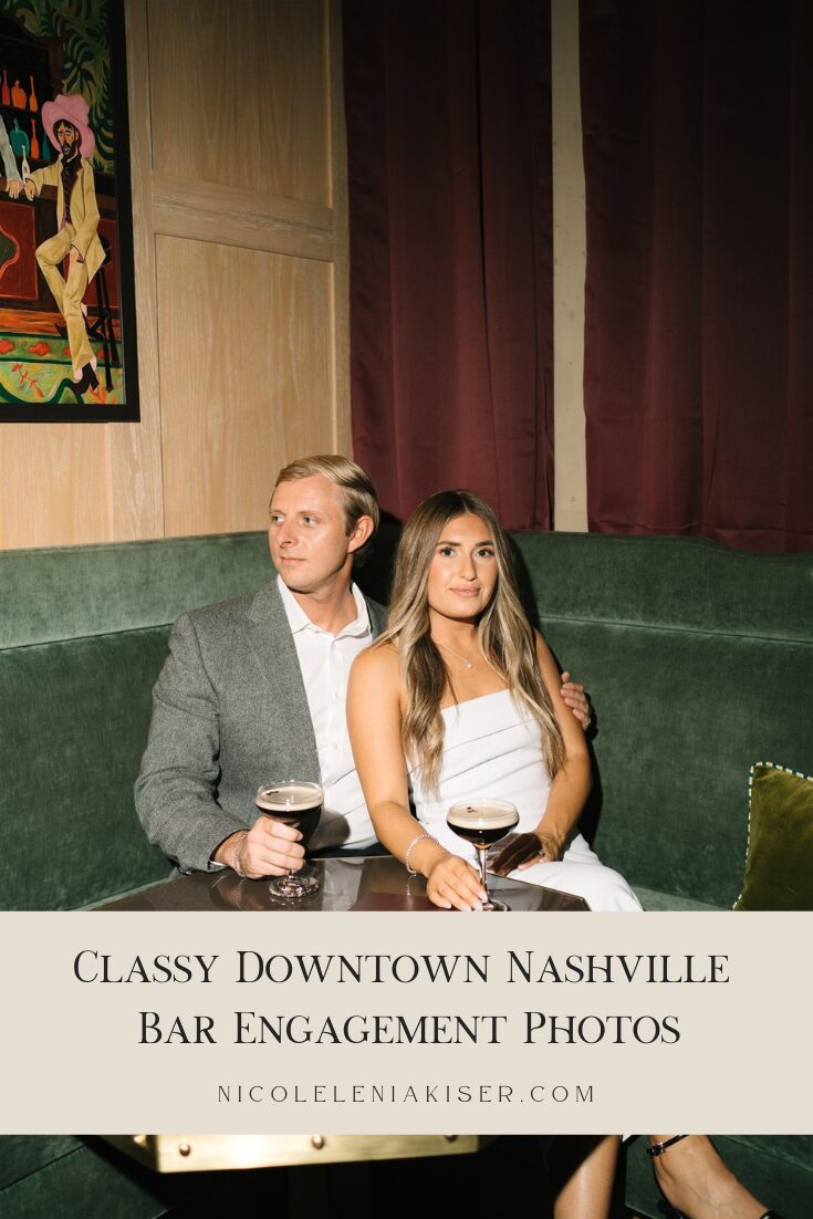Downtown Nashville Bar Engagement Photos Nicole Kiser