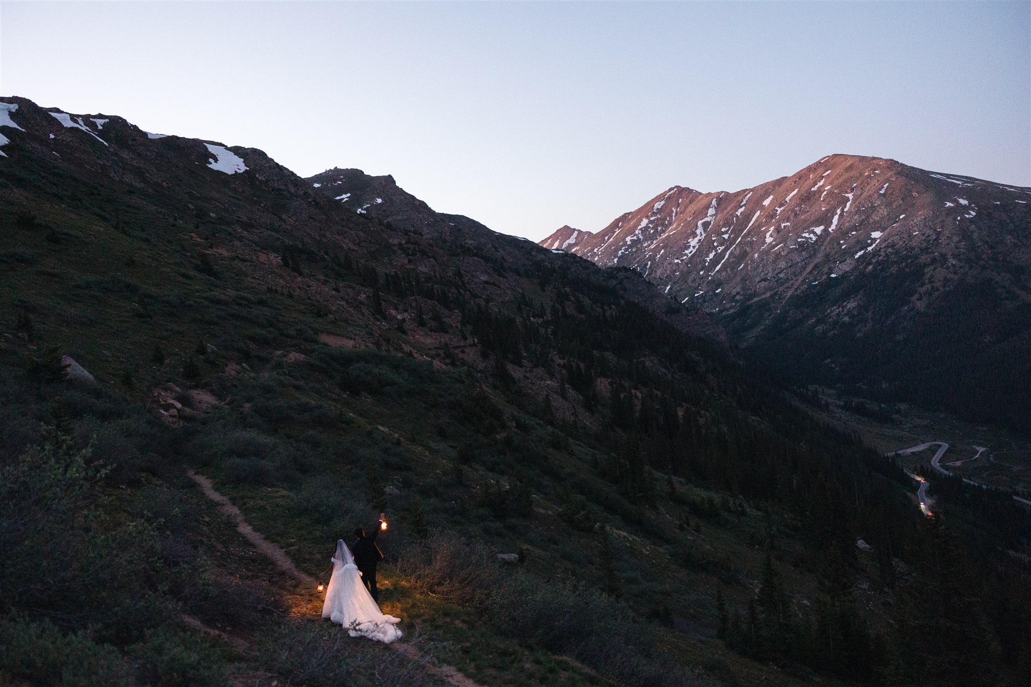Maroon Bells Elopement sunset
