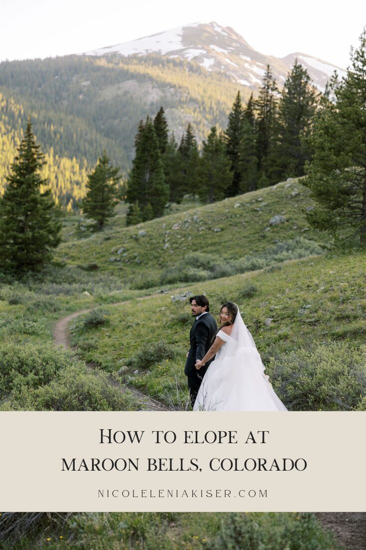 The complete Maroon Bells wedding & elopement guide by Aspen wedding photographer, Nicole Kiser.