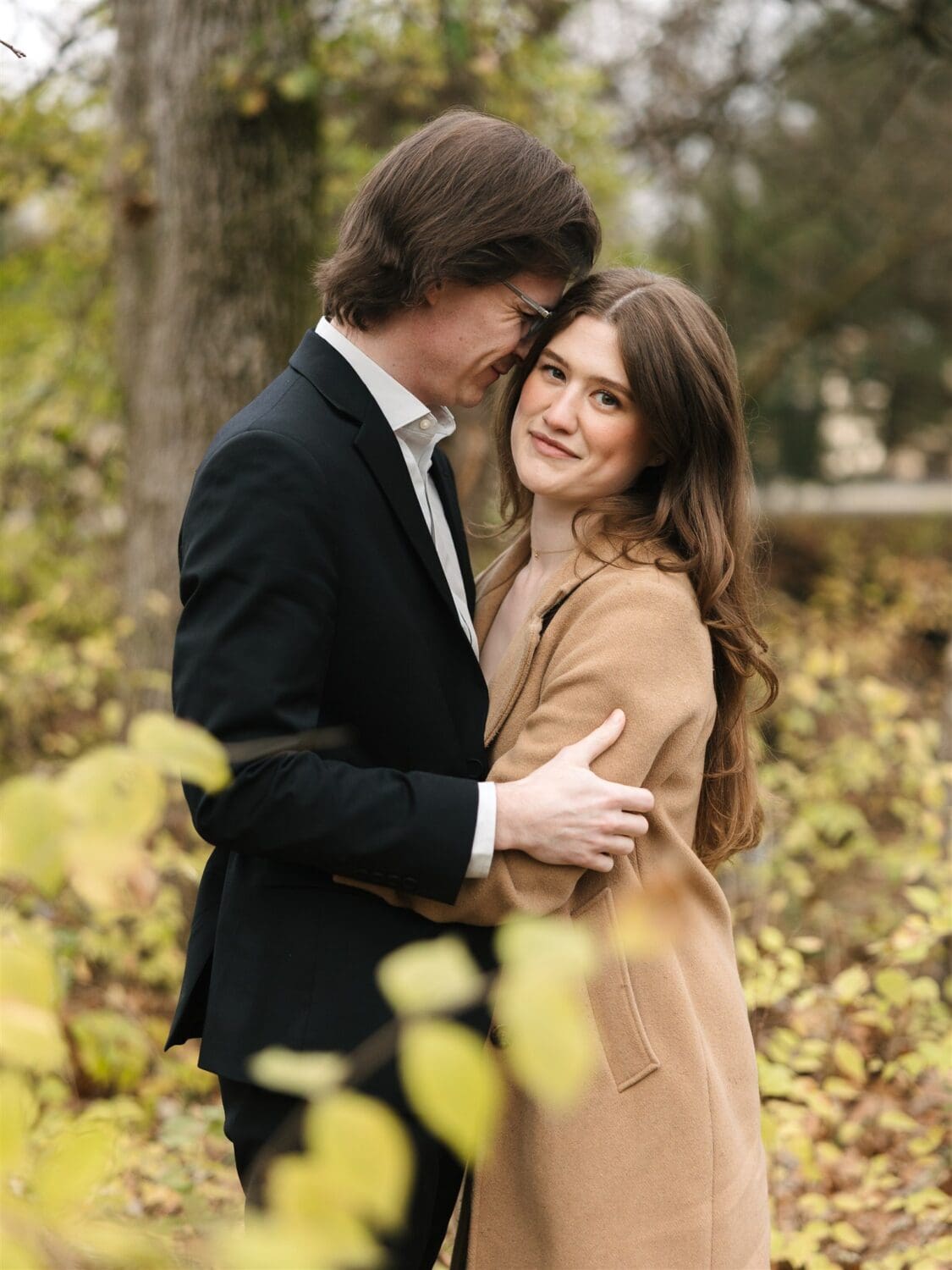 Winter Engagement Session in Downtown Nashville