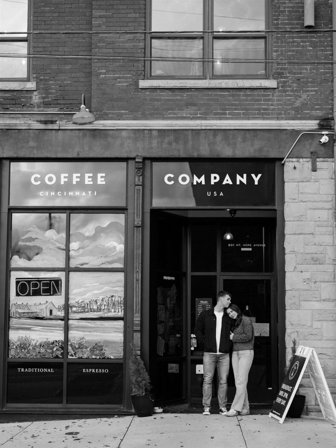 Downtown Cincinnati Coffee Engagement