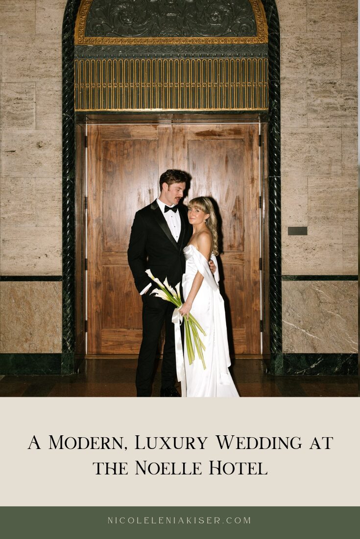 A Modern, Luxury Wedding at the Noelle Hotel by Nicole Kiser
