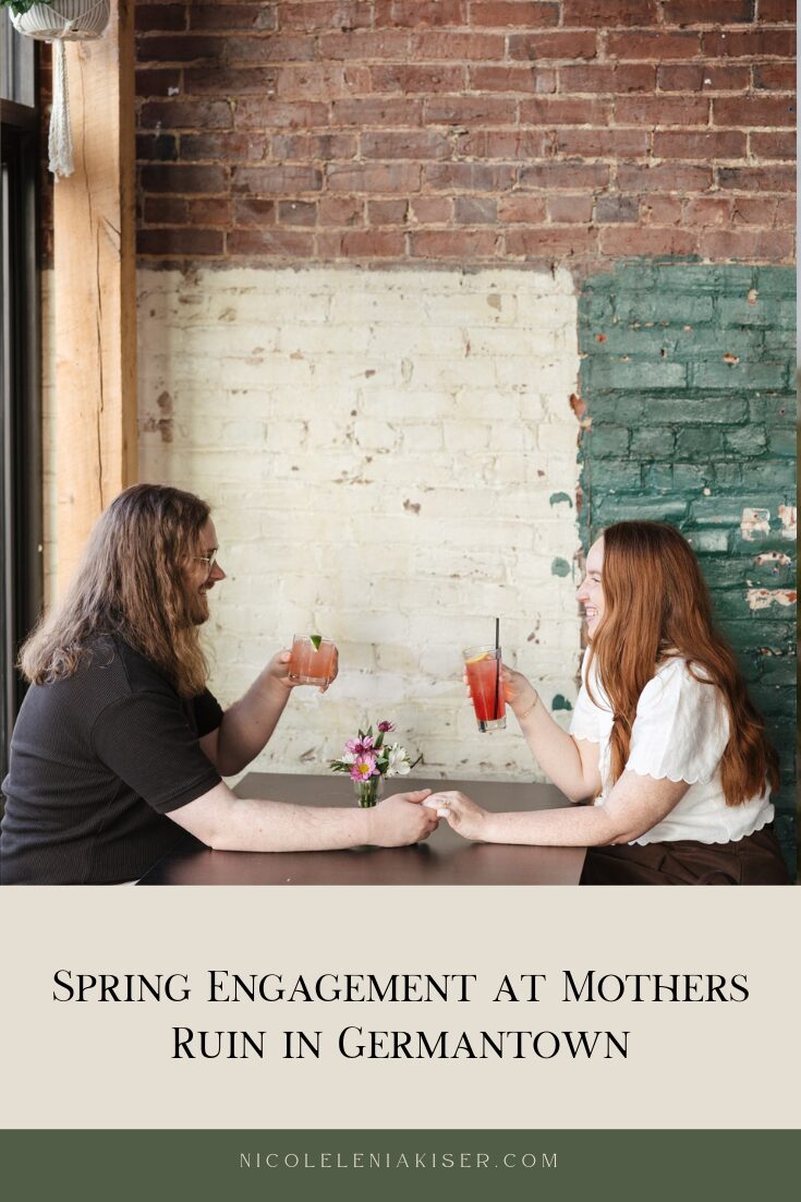 Spring Engagement at Mothers Ruin in Germantown by Nicole Kiser Photography