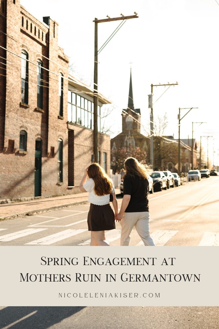 Spring Engagement at Mothers Ruin in Germantown by Nicole Kiser Photography