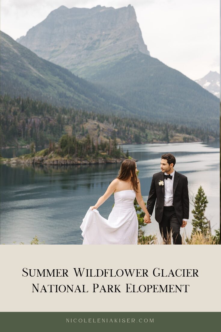 Summer Wildflower Glacier National Park Elopement