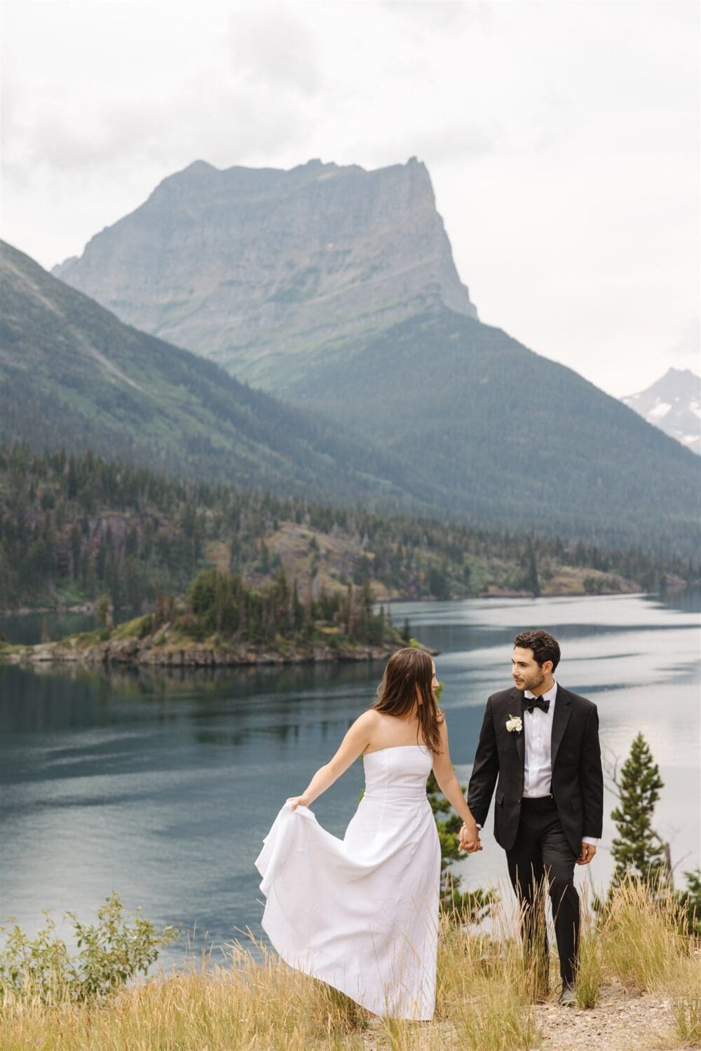 Summer Wildflower Glacier National Park Elopement
