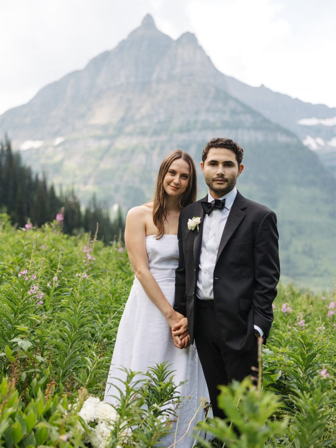 Summer Wildflower Glacier National Park Elopement