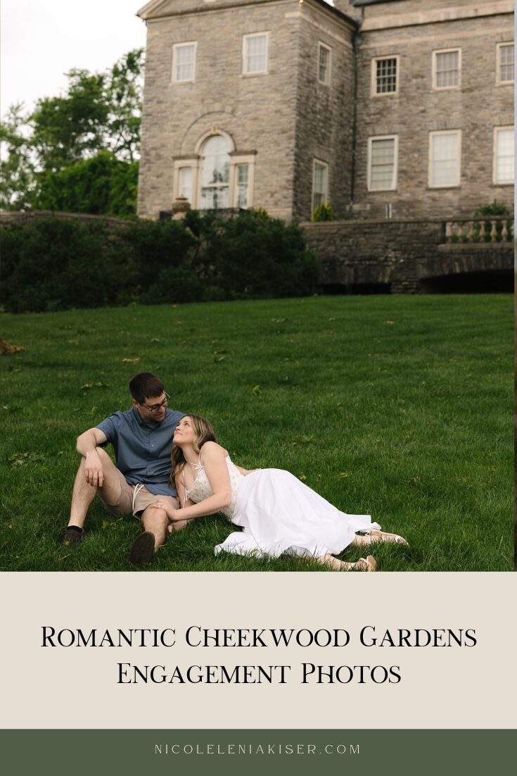 Romantic spring engagement photos at the wisteria arbor at Cheekwood Gardens in Nashville, Tenneesee